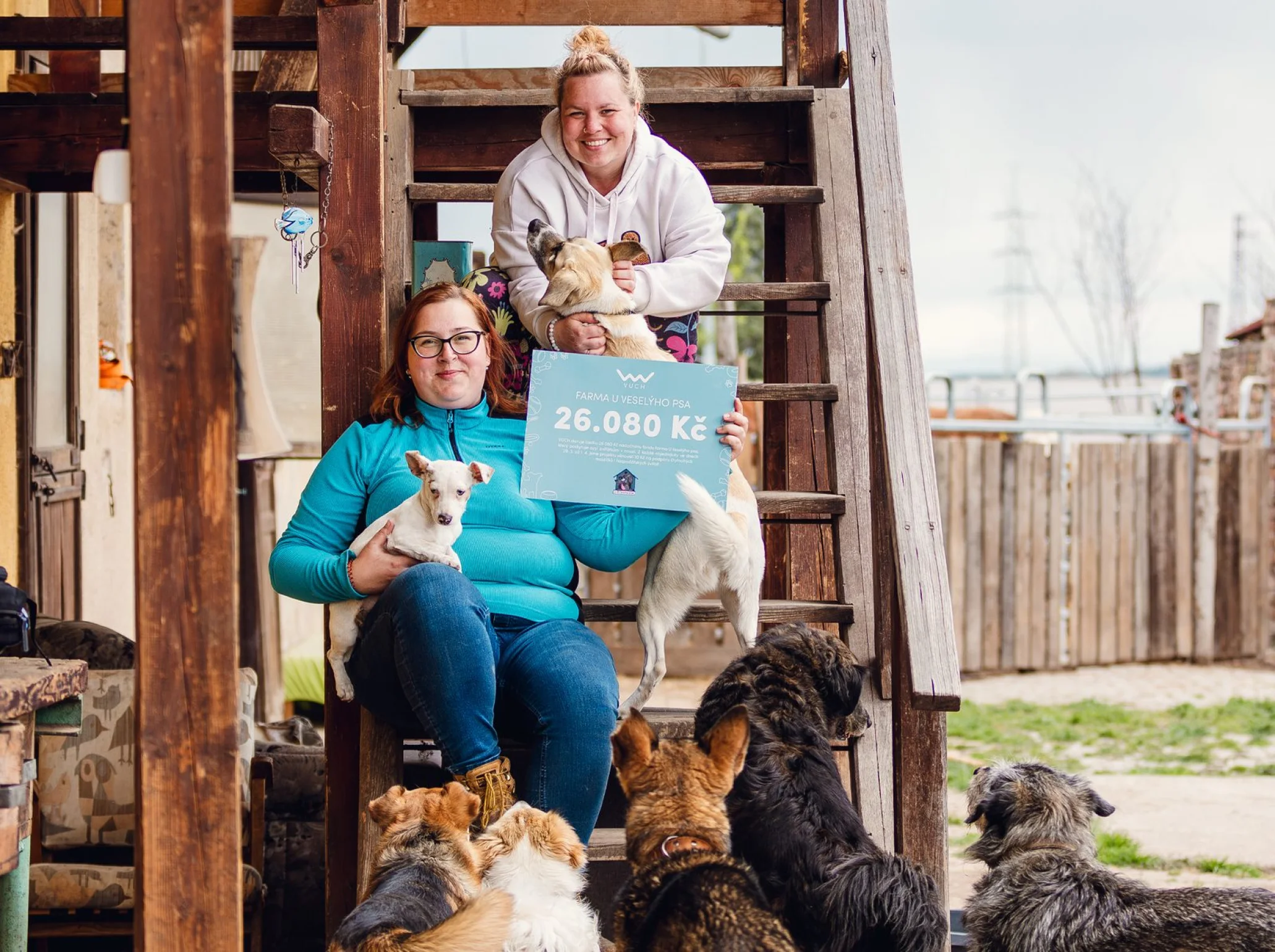 Farma U Veselýho psa: VUCH věnuje finanční dar zvířátkům v nouzi