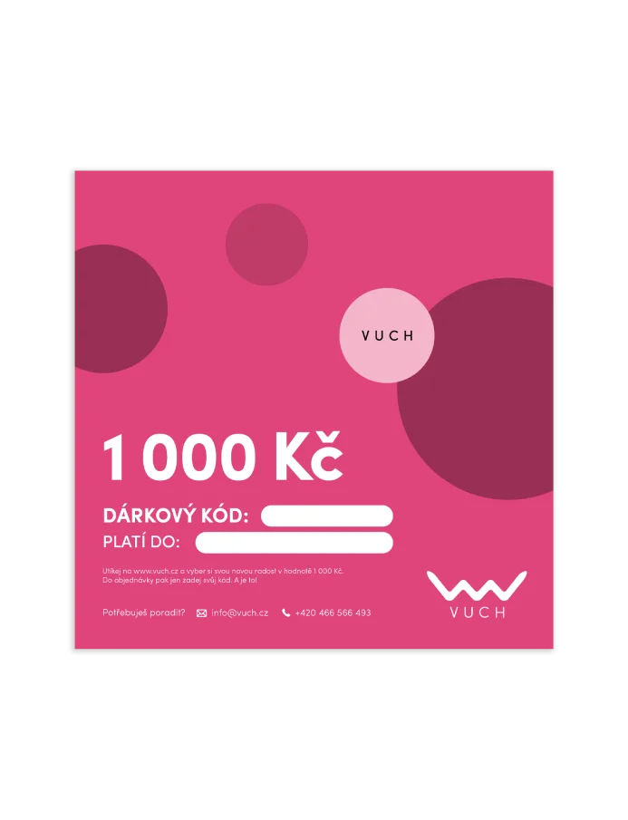 Elektronický dárkový poukaz v hodnotě 1 000 Kč