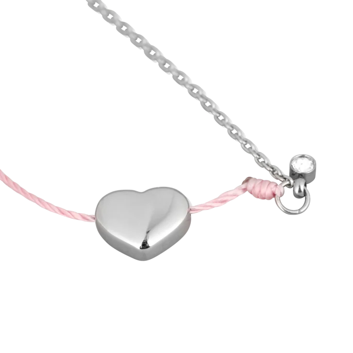 Náramek Shiny Heart Pink