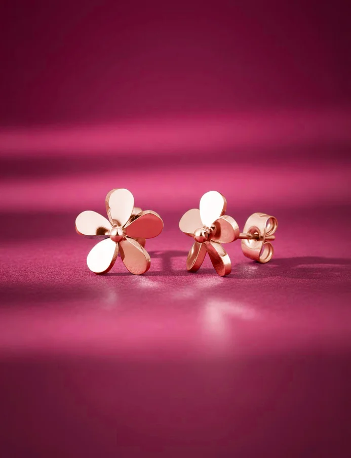 Náušnice Fleurette Rosegold