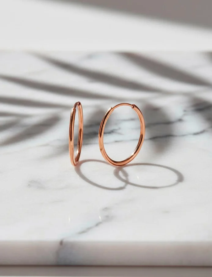 Náušnice Yetta Middle Rose Gold