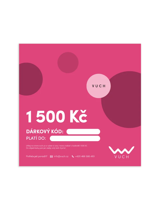 Elektronický dárkový poukaz v hodnotě 1 500 Kč