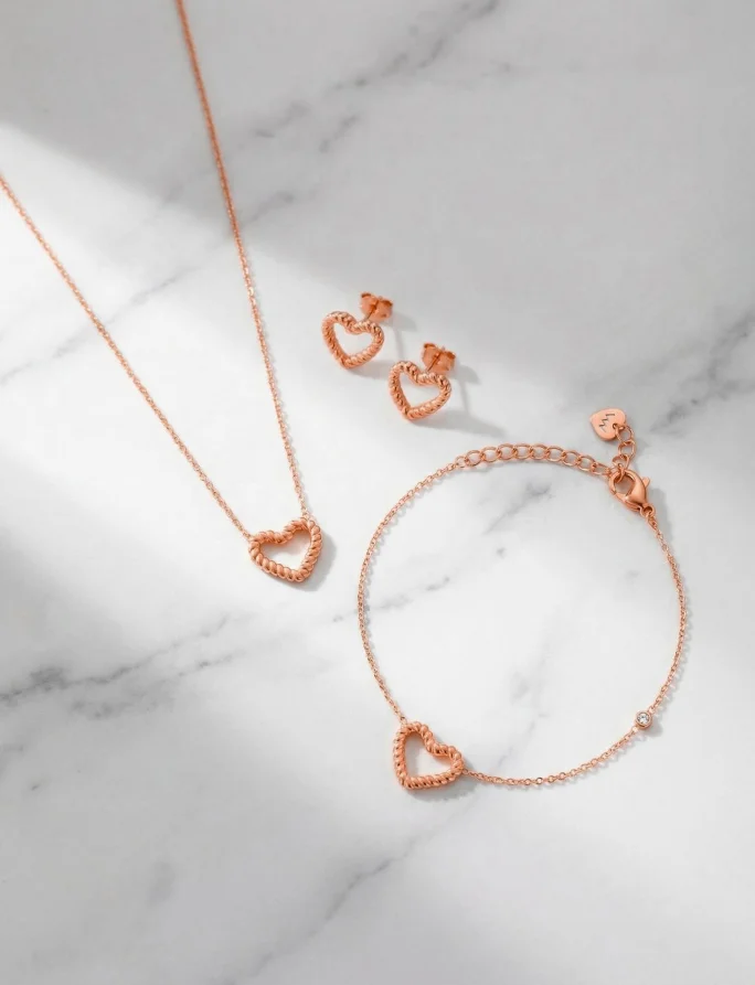 Náušnice Arisca Rose Gold