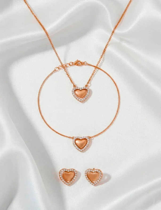 Náušnice Lunira Rose Gold