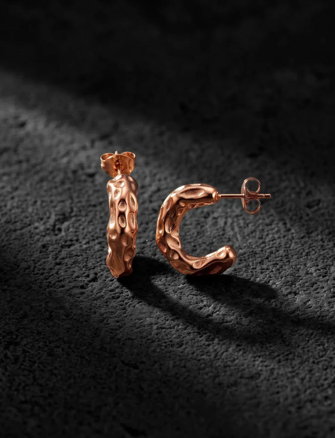 Náušnice Lyrae Rose Gold