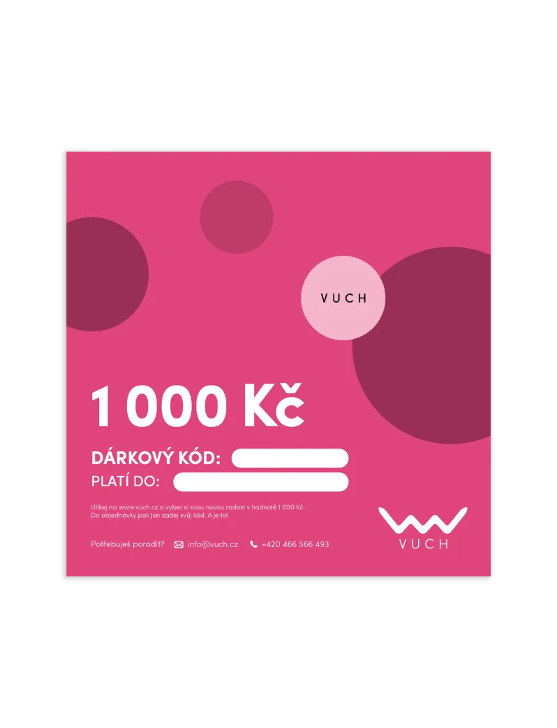 Elektronický dárkový poukaz v hodnotě 1 000 Kč