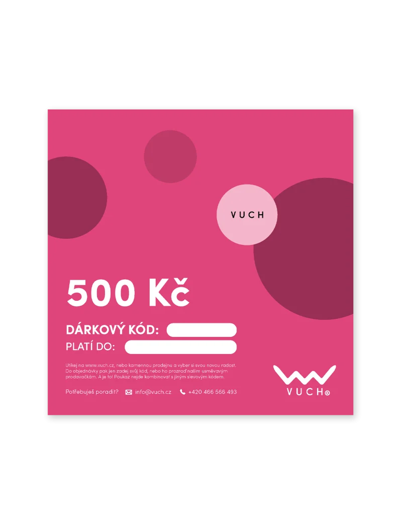 Elektronický dárkový poukaz v hodnotě 500 Kč