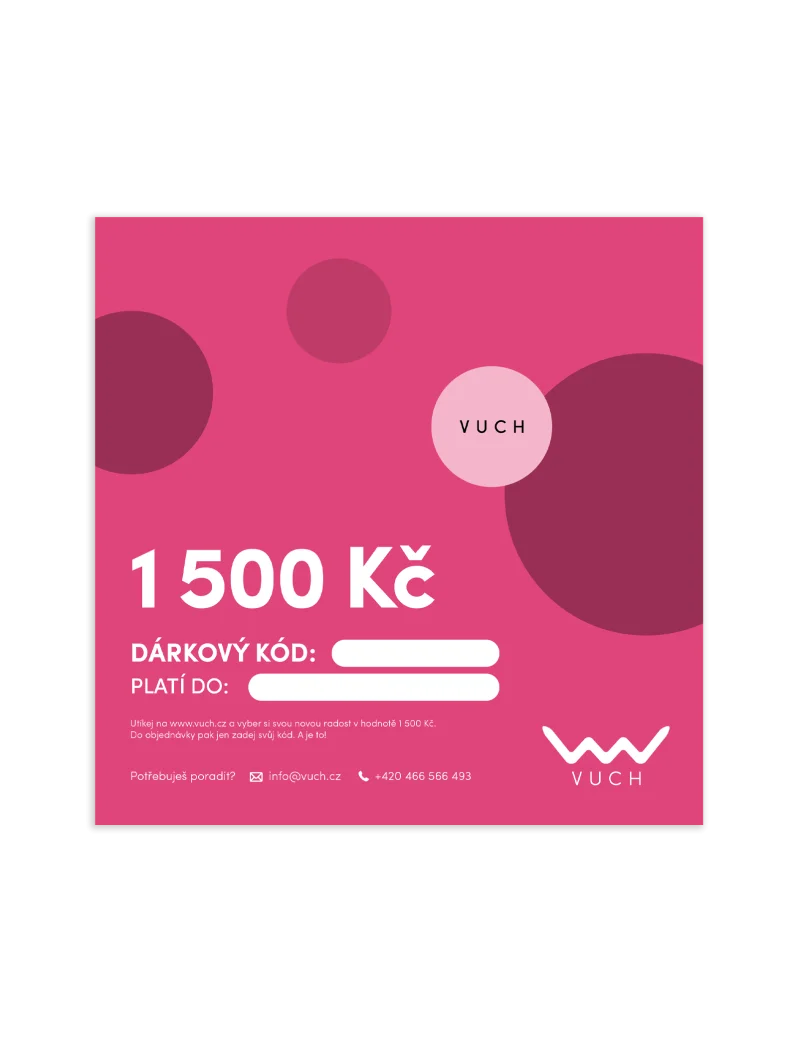 Elektronický dárkový poukaz v hodnotě 1 500 Kč